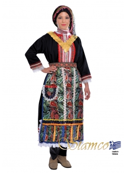 Greek Costume of Karpathos Island Embroidered 