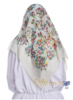 Greek Cotton Scarf of Attica - Αthens