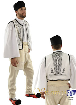 Costume Epirus White Vest
