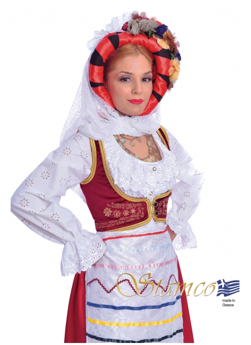 Greek Corfu Kerkira Costume Woman