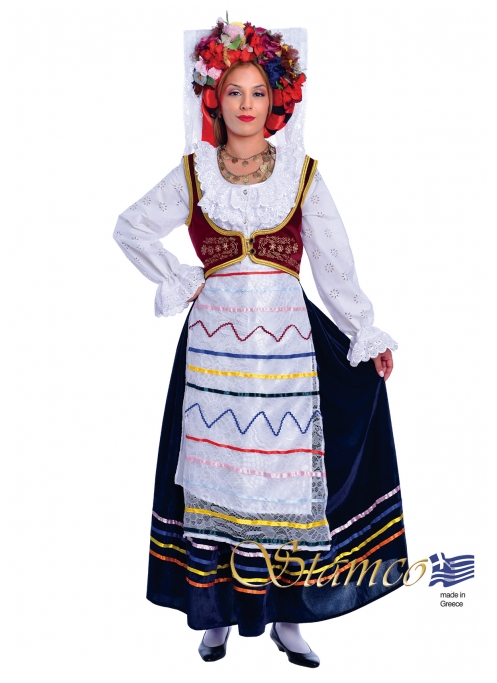 Greek Corfu Kerkyra Costume Woman