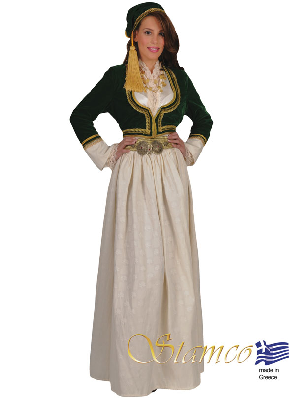 Costume Amalia White Brocade