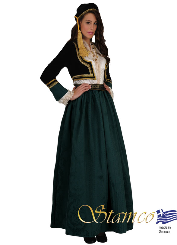 Costume Amalia Green Brocade